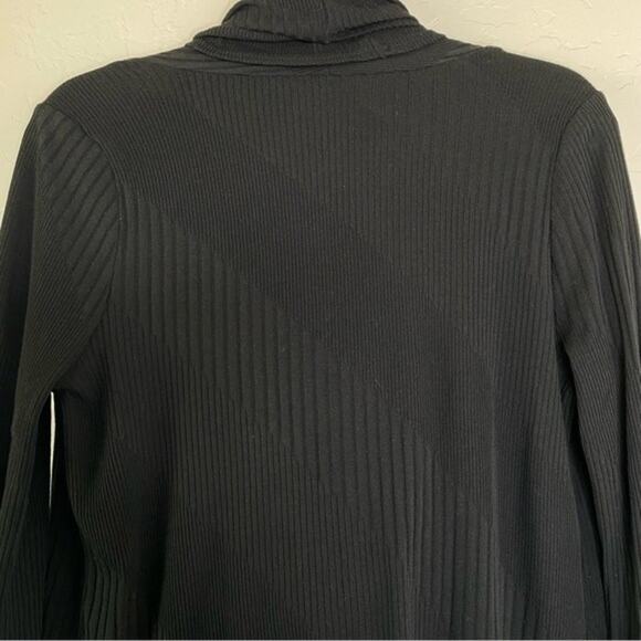 Fabletics Black Austin Wrap Thumb Hole Twist Front Cardigan Small - Picture 7 of 10